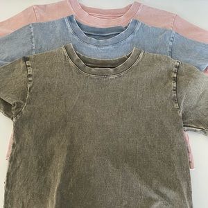 NORDSTROM TREASURE & BOND GIRLS T-Shirt SZ L 10-12 Lot of 3 cotton cropped